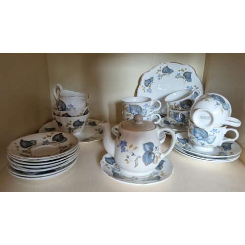 91 - Collection of Similar Pattern Tea ware: Fine Bone China made in England.