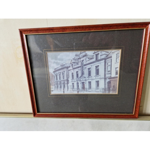 253 - Two Framed Pictures of Clonmel - Largest, depicting Gladstone Street, measures H:46 x W:61cm and Tow... 