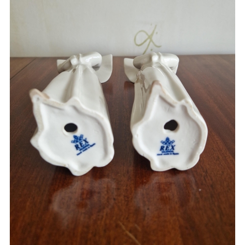 256 - Pair of REX Porcelain Nun Ornaments,  Height 21cm (some damage to one)