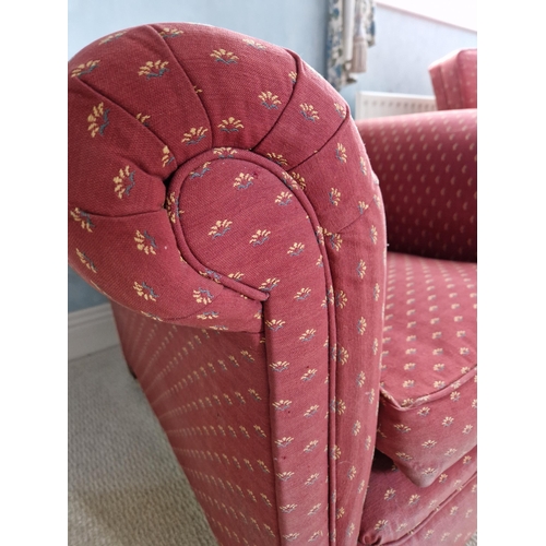 215 - Upholstered Armchair, H:78 x W:94 x D:93cm, Seat Height 35cm