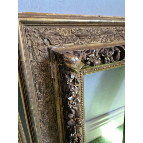 222 - Pair of Ornate Gilded Frames, H:51 x W:35cm