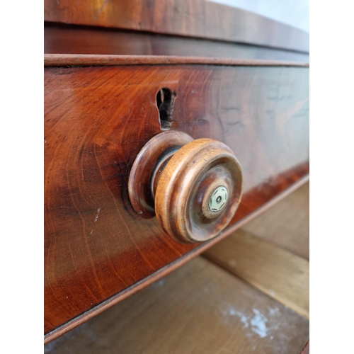 224 - Victorian Mahogany Two over Three Drawer Chest, H:102 x W:104 x d:51cm