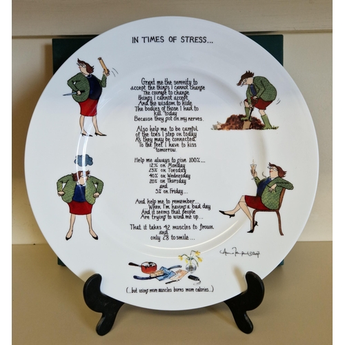 312 - Hudson Middleton Decorative Plate on Stand - 