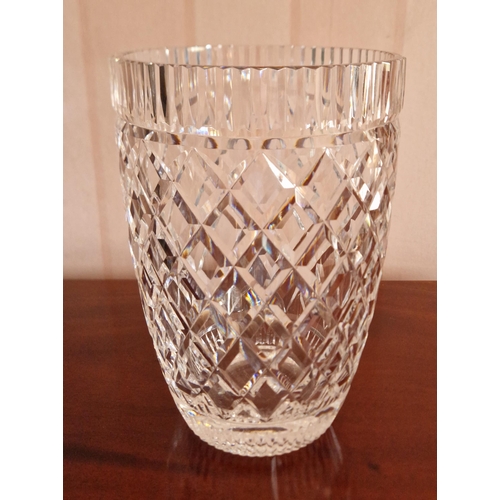 398 - Waterford Crystal Vase, H:20.5 x D:14cm