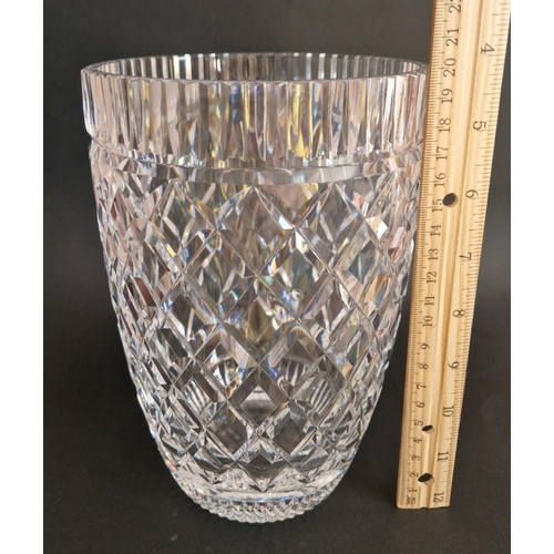 398 - Waterford Crystal Vase, H:20.5 x D:14cm