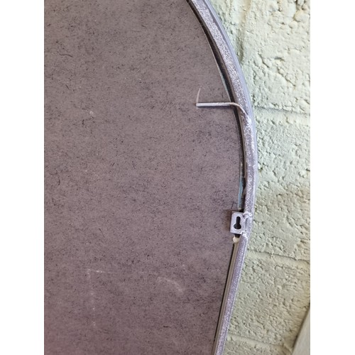 686 - Arched Wall Mirror in Metal Frame, H:110 x W:65cm