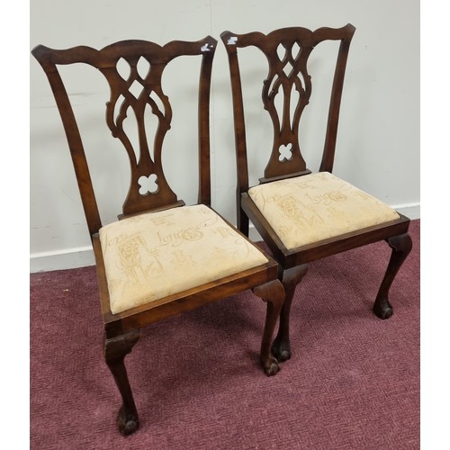 349 - Set of Four Mahogany Dining Chairs