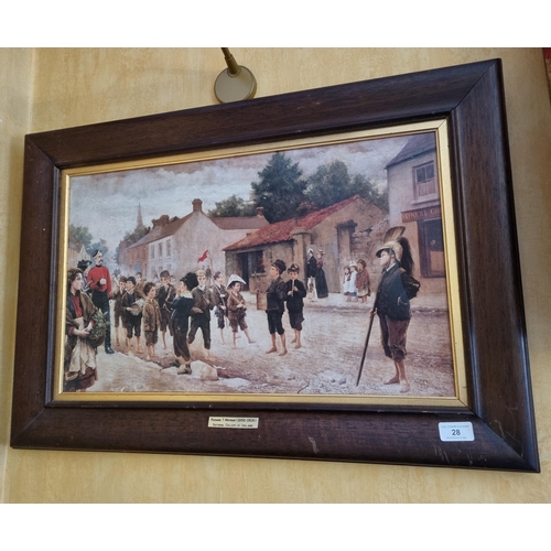 28 - Framed Reproduction of 