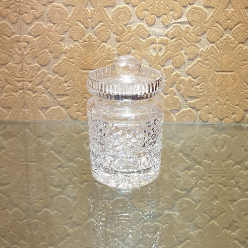 98 - Waterford Crystal Marmalade Pot, Height 12cm