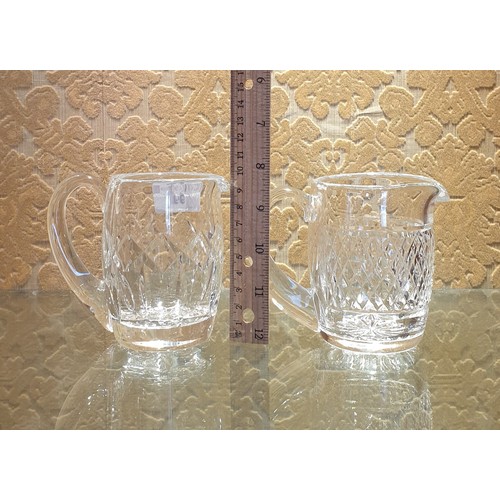 99 - Lot of  2x Waterford Crystal Water Jugs, Tallest 10cm