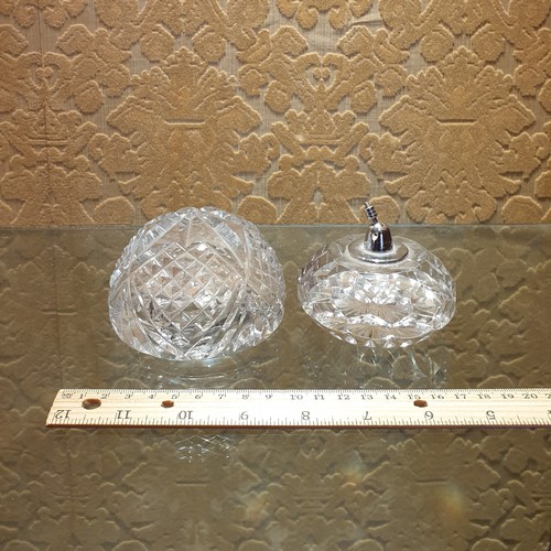 100 - Waterford Crystal Paperweight and Pen Holder, Diameter 9cm