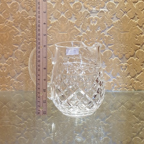 105 - Waterford Crystal Water Jug, H:16cm x D:18cm