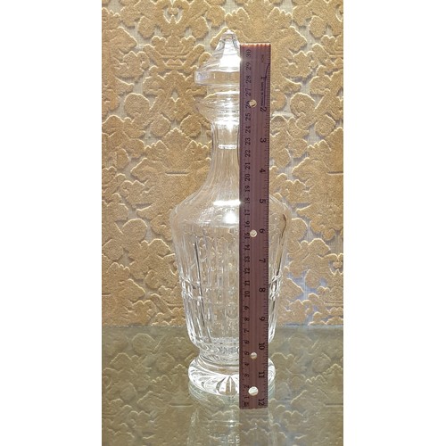 106 - Waterford Crystal Decanter with Stopper, Height 32cm