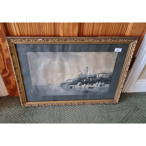 231 - Gilt Framed Print, H:50cm x W:67cm