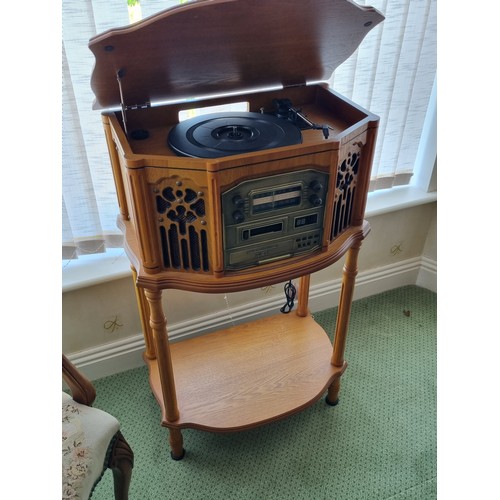 273 - Steepletone Canterbury Record Player/CD Player on Stand