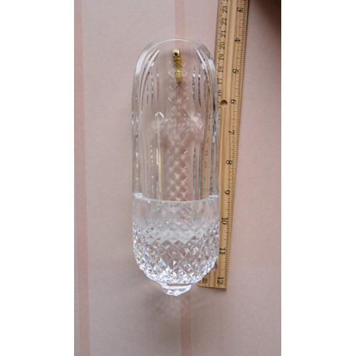 353 - Waterford Crystal Holy Water Font, Length 21cm