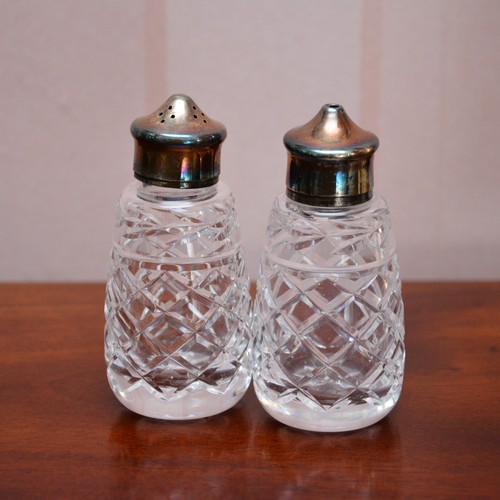 354 - Waterford Crystal Salt and Pepper Shaker Set, Height 10cm