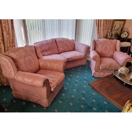 426 - Three Piece Suite  Sofa - (Length 204 x Depth 102cm) Armchair (Length 104 x Depth 90cm)