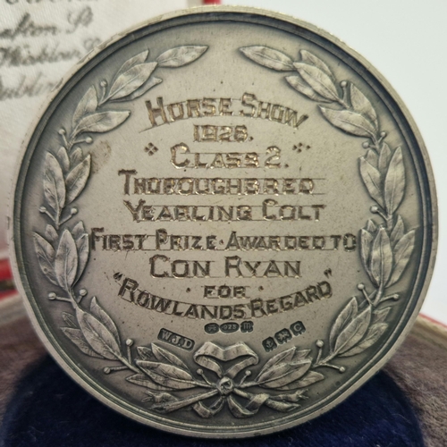 486 - Awarded for the Royal Dublin Society Horse Show 1928 Class 2 Thoroughbred Yearling Colt. Total Weigh... 