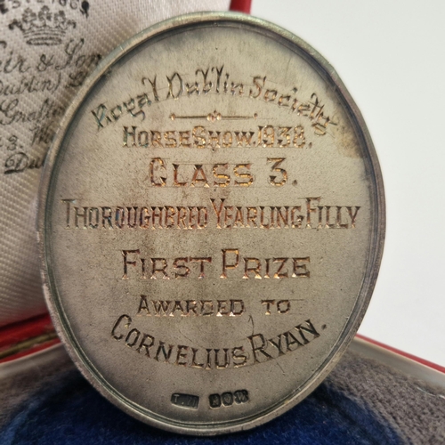 488 - Awarded for the Royal Dublin Society Horse Show 1938 Class 3 Thoroughbred Yearling Filly. Total Weig... 