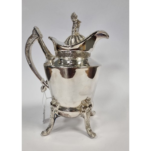 491 - Silver Plated Tea Pot, MFD & Plated by Ed & Barton H:20 x W:15cm