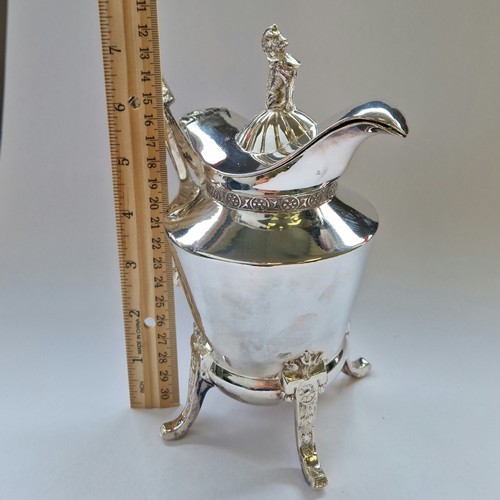 491 - Silver Plated Tea Pot, MFD & Plated by Ed & Barton H:20 x W:15cm