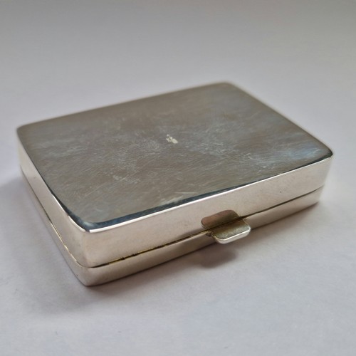 504 - Small Silver Pill Box, Stamped 925 CME,  Total Weight 31g