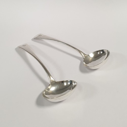 501 - Pair of Silver Plated Sauce Ladles (stamped H Ld A)