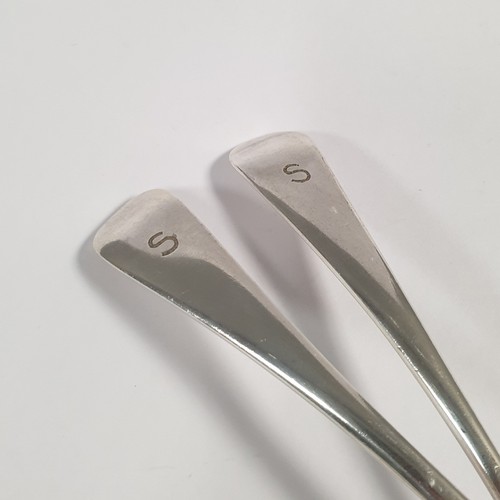 501 - Pair of Silver Plated Sauce Ladles (stamped H Ld A)