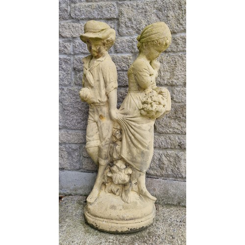 542 - Figurative Stone Garden Ornament, Height 84cm