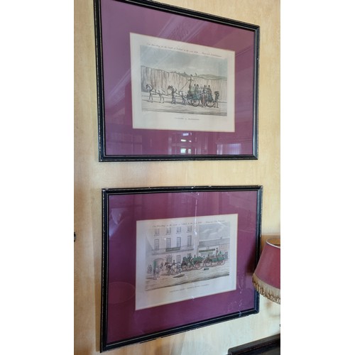 12 - Set of Six Framed Bianconi Prints -  H: 50cm x W: 59cm  including 