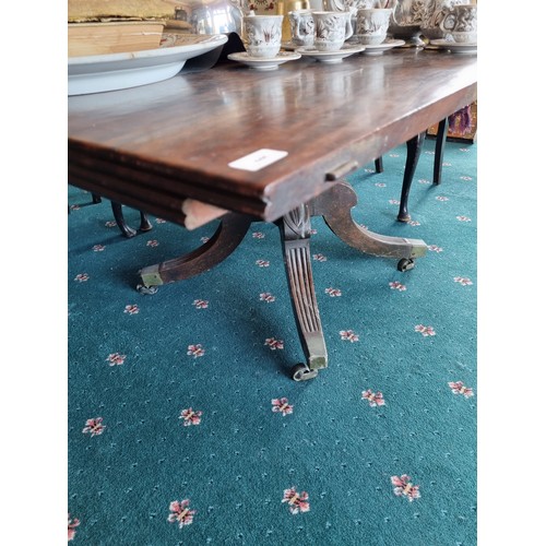 446 - Mahogany Dining Table (part of) - 156cm x 120cm x 67cm high