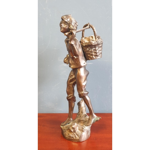 26 - Bronze Effect Figure, Height 43cm