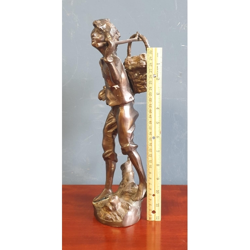 26 - Bronze Effect Figure, Height 43cm