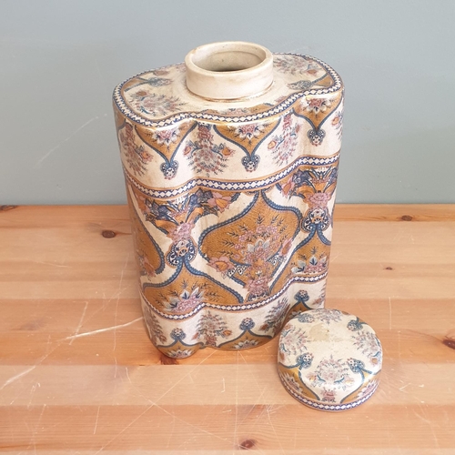 31 - Large Decorative Porcelain Caddy, Height 30cm