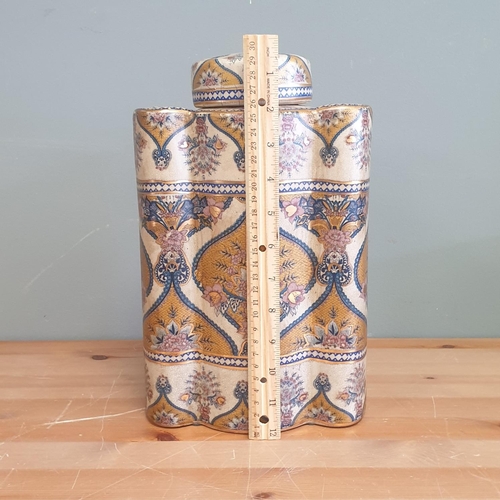 31 - Large Decorative Porcelain Caddy, Height 30cm