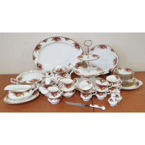 45 - Collection of Royal Albert Old Country Rose Tea and Dinner ware 34pcs