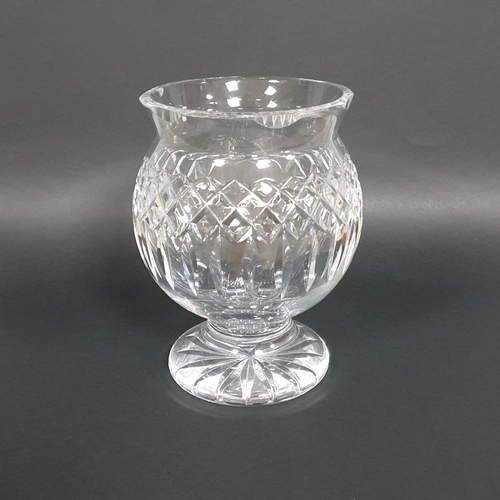 161 - Waterford Crystal Footed Bowl, height 17cm, diameter 15cm