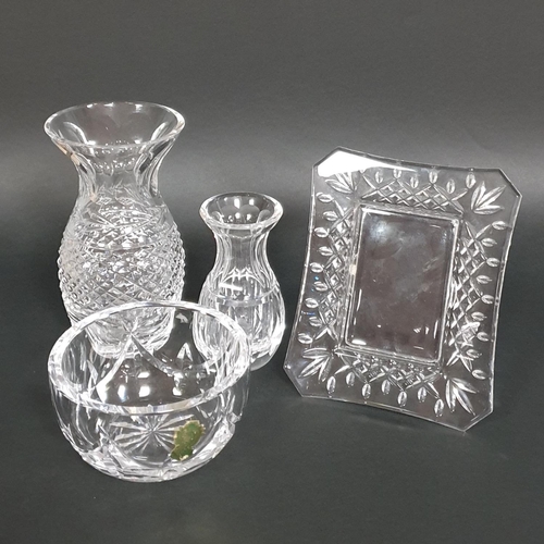 162 - 4pcs Waterford Crystal, tallest 14cm