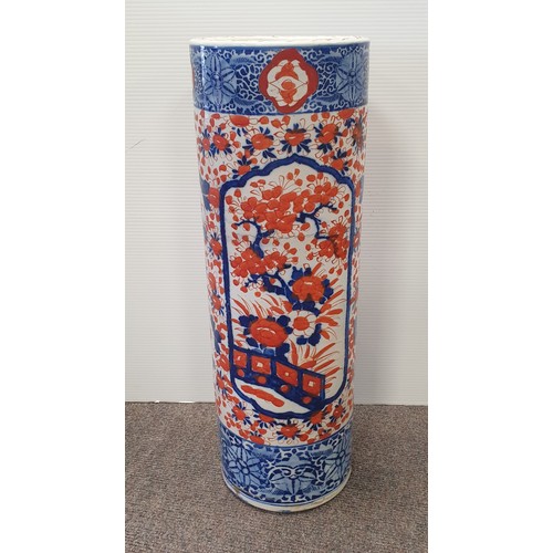 54 - Porcelain Imari Style Umbrella Stand