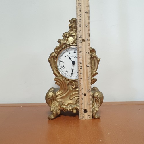 178 - History Craft Small Mantle Clock Height 20cm