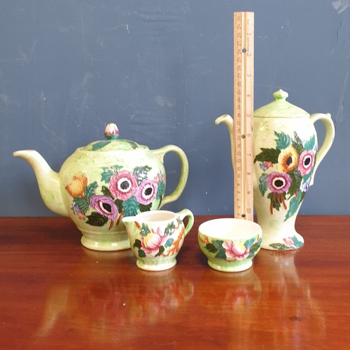 112 - 4 Piece Mailing Tea and Coffee Set (small damage to tea pot)