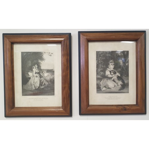 74 - Pair of Oak Framed Prints, H: 51cm x W: 41cm