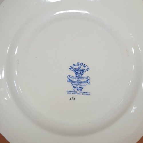 222 - Lot of 7x Mason Strathmore Plates, diameter 23cm