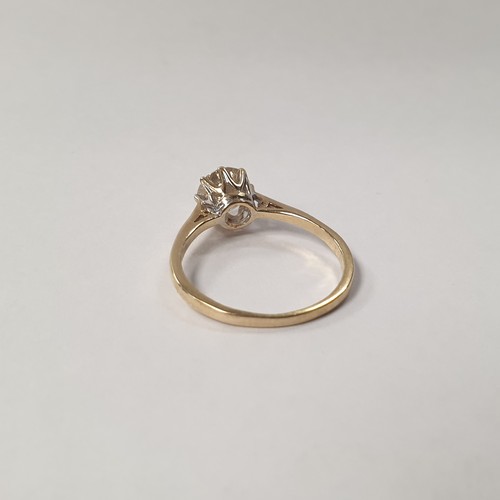 286 - Diamond Solitaire, 1.4ct, Tinted Colour, Size: Q