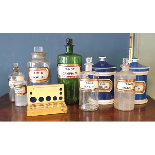 349 - Collection of Apothecary Chemist Bottles