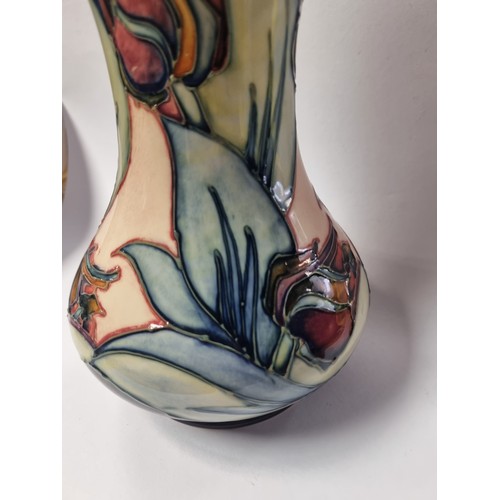 114 - Moorcroft Vase with Floral Design, Height 28cm WM to base