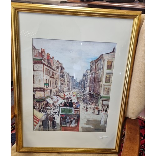 337 - Framed Print after James Kay RGA. H:67 x W:51cm