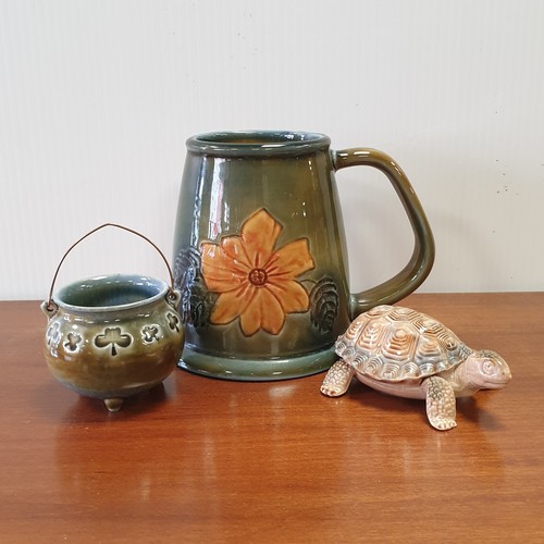 368 - Irish Wade Tankard and Pot and Wade Tortoise