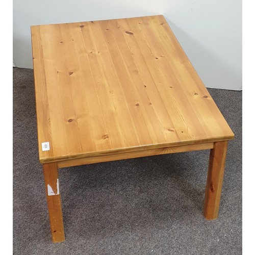 808 - Pine Coffee Table, size approx. 90 x 60cm, 37cm high.